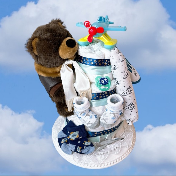 Aviator Pilot Diaper Cake